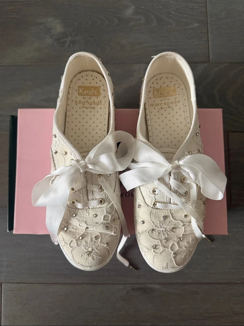 Keds x Kate Spade New York Champion Lace White Sneakers